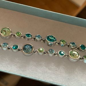 Touchstone Crystal Swarovski Blue sky Ice bracelet